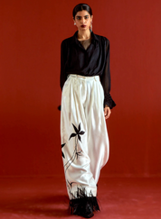 Smocking Detail Shirt Set