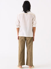 Smocking Detail Shirt Set