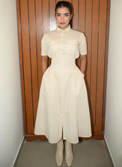 Smocking Trench Dress