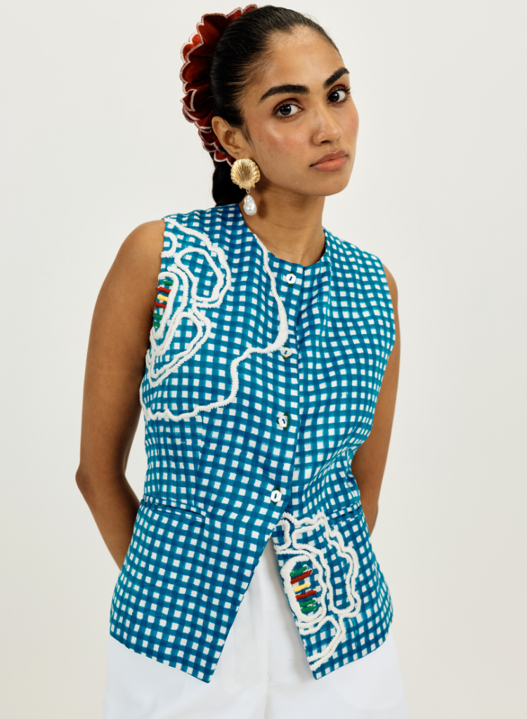 Soro Check Waistcoat