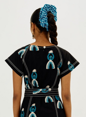 Soro Check Scrunchie