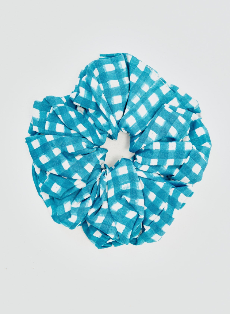 Soro Check Scrunchie