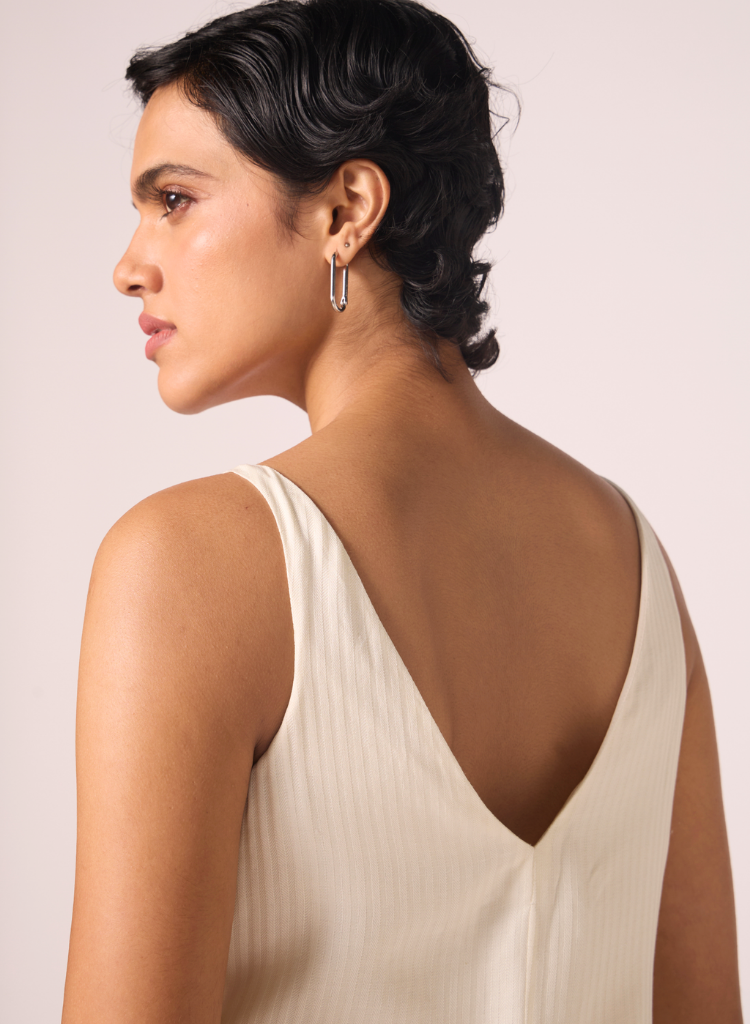 Spica Silk Slip Dress