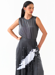 Splash Skirt Pants Set