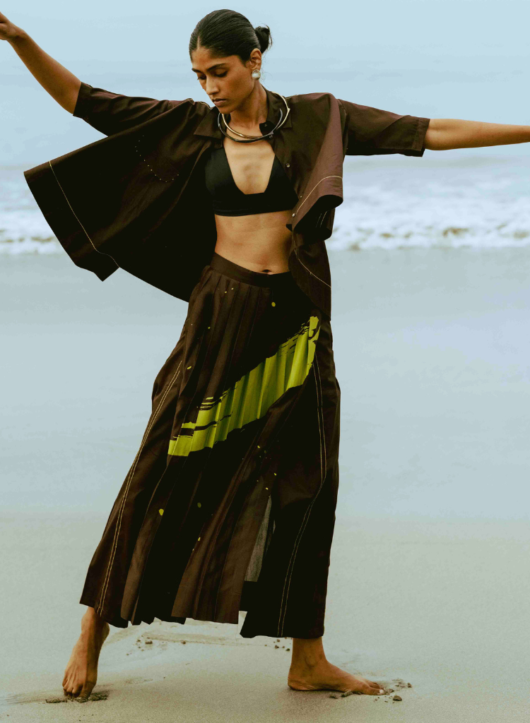 Splash Skirt Pants Set