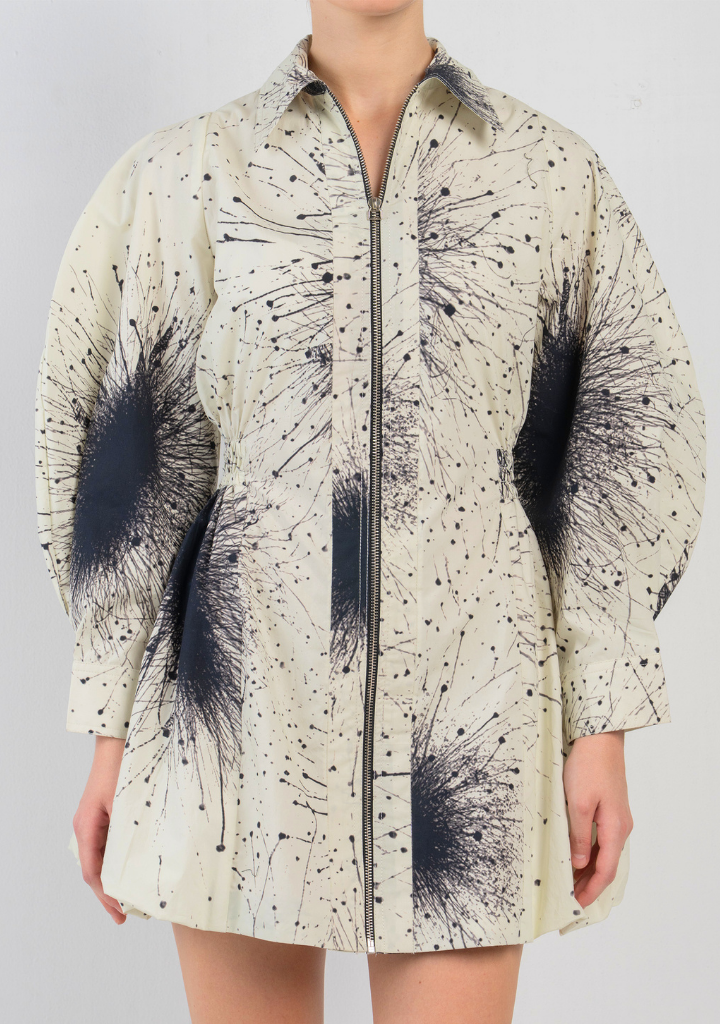 Splatter Bubble Hem Dress