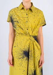 Splatter Wrap Dress