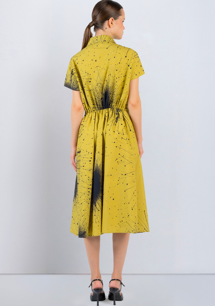 Splatter Wrap Dress