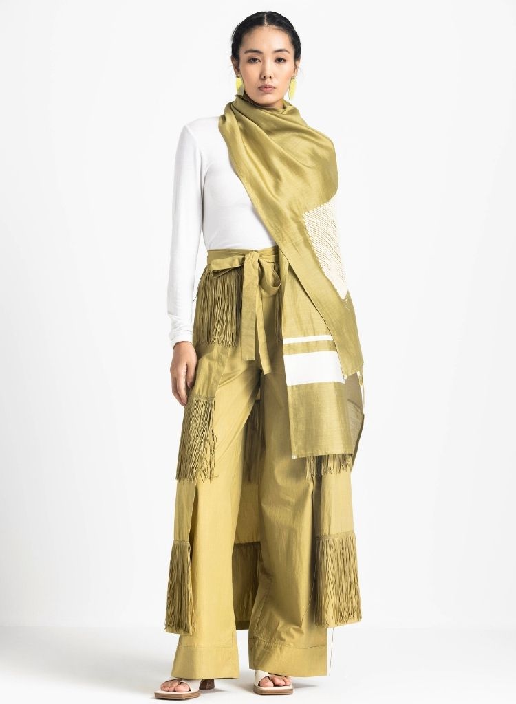 Square Embroidered Scarf