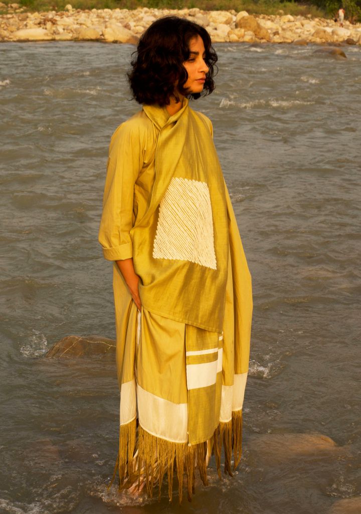 Square Embroidered Scarf