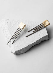 Square Trinity Earrings RTS