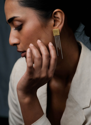 Square Trinity Earrings RTS