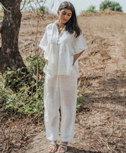 Square Yoke Gathered Top