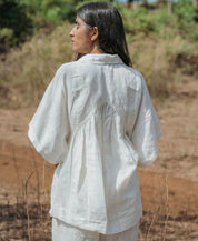 Square Yoke Gathered Top