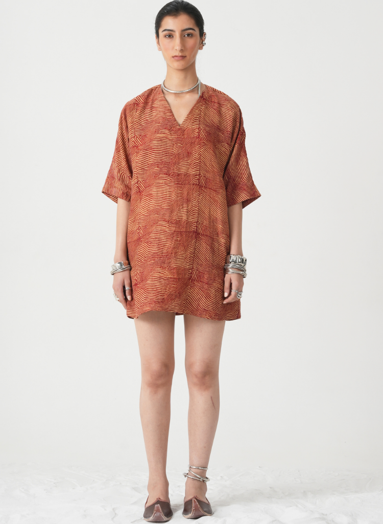 Stad Hand Printed Dress