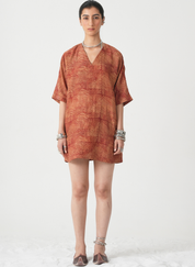 Stad Hand Printed Dress