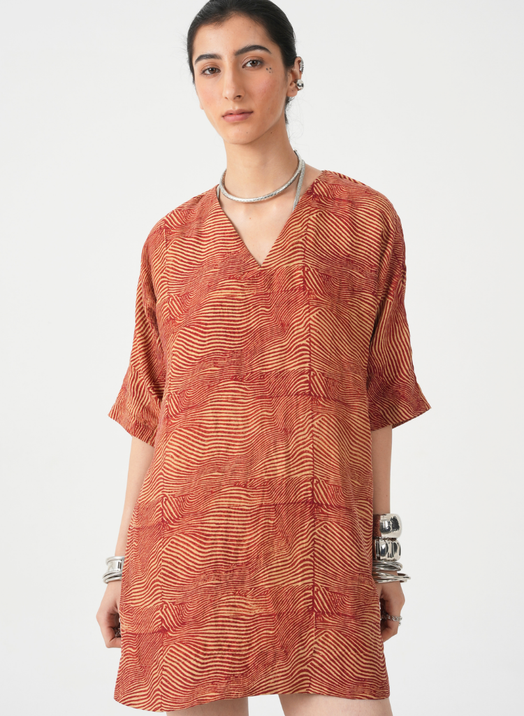 Stad Hand Printed Dress