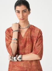 Stad Hand Printed Dress