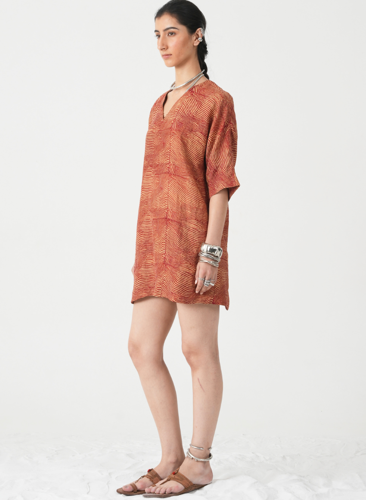 Stad Hand Printed Dress