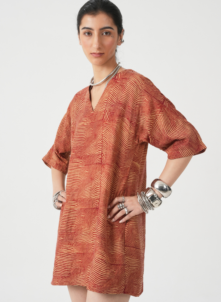 Stad Hand Printed Dress