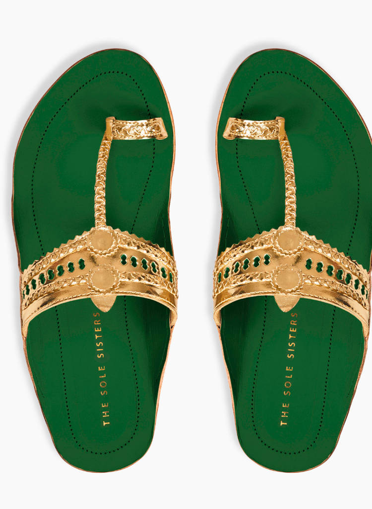 Stardust Deep Green Sandals