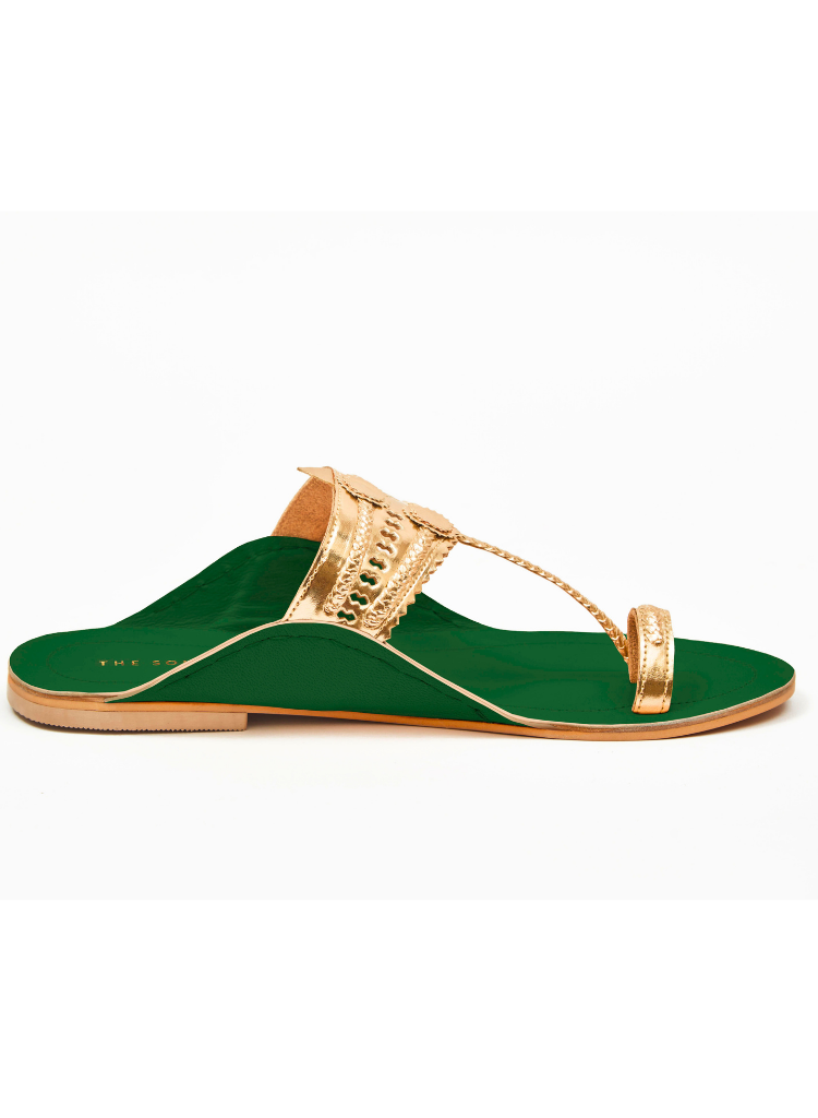 Stardust Deep Green Sandals