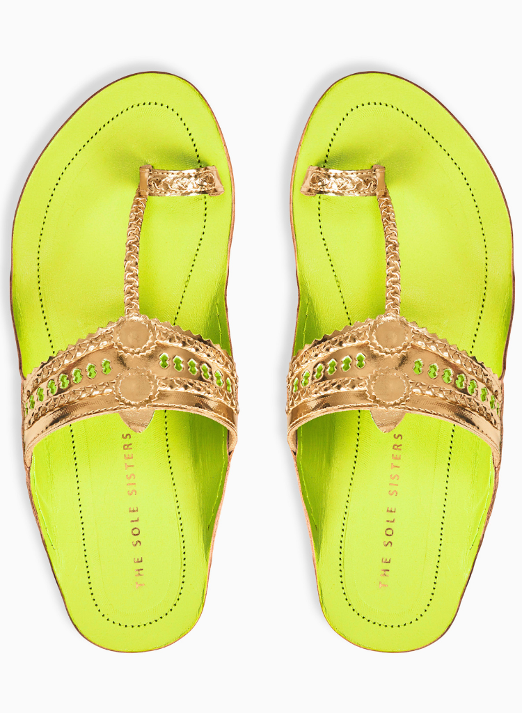 Stardust Lime Sandals