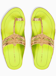 Stardust Lime Sandals