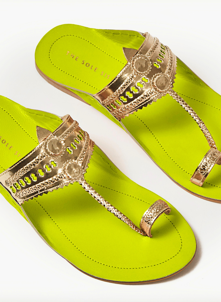 Stardust Lime Sandals