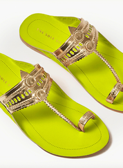Stardust Lime Sandals