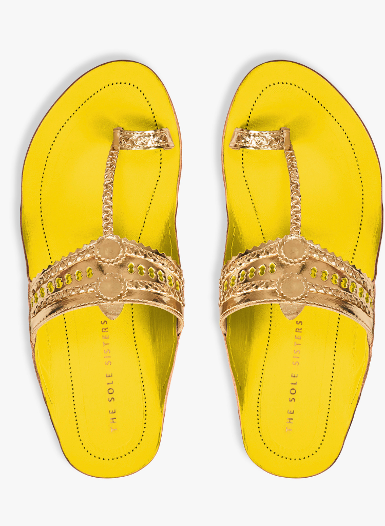 Stardust Yellow Sandals