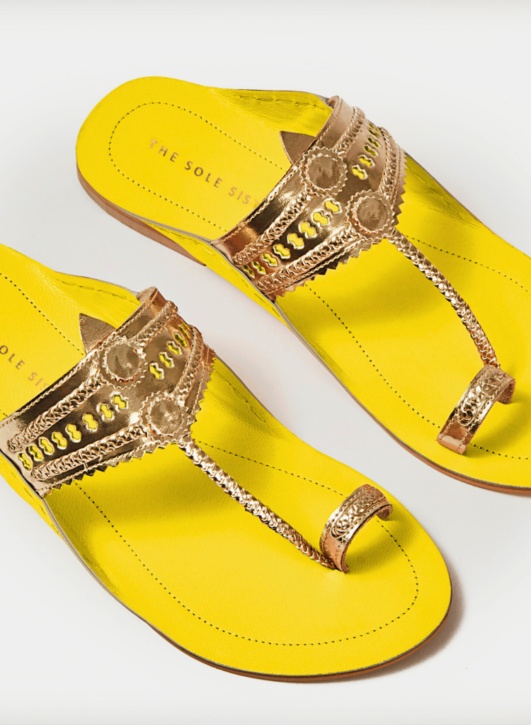 Stardust Yellow Sandals