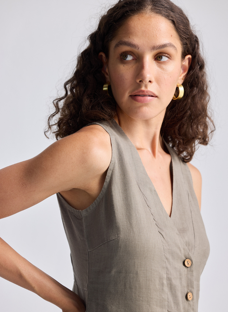 Front Slit Straight Dress