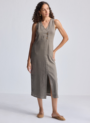 Front Slit Straight Dress