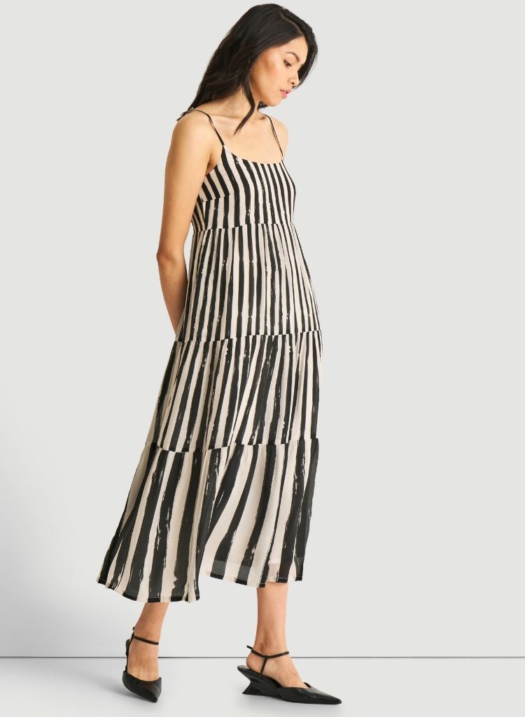 Strappy Tiered Dress