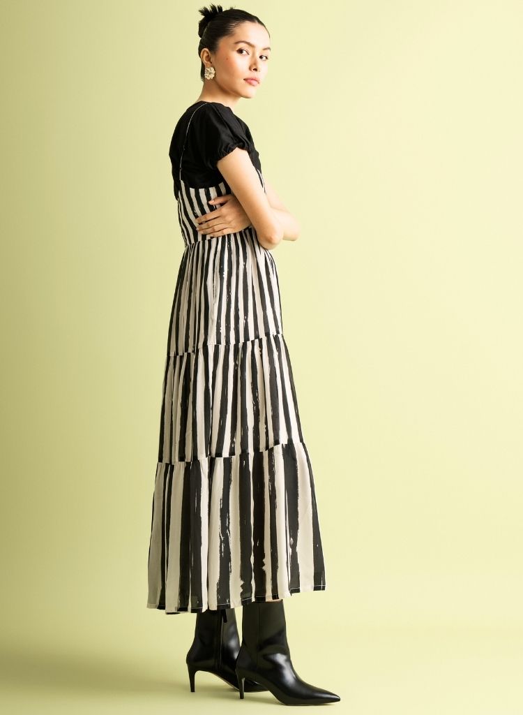 Strappy Tiered Dress