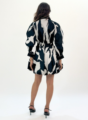 Stream Bubble Hem Dress