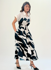 Stream Cup Zip Dress