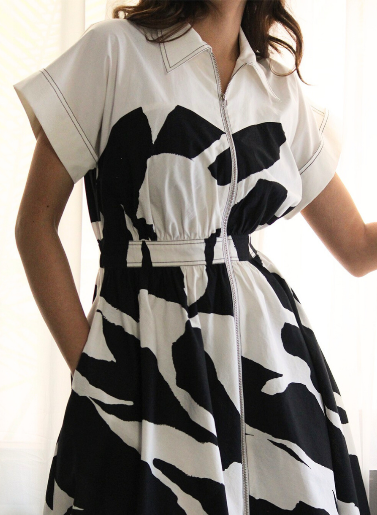 Stream Cup Zip Dress