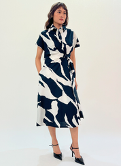 Stream Wrap Dress