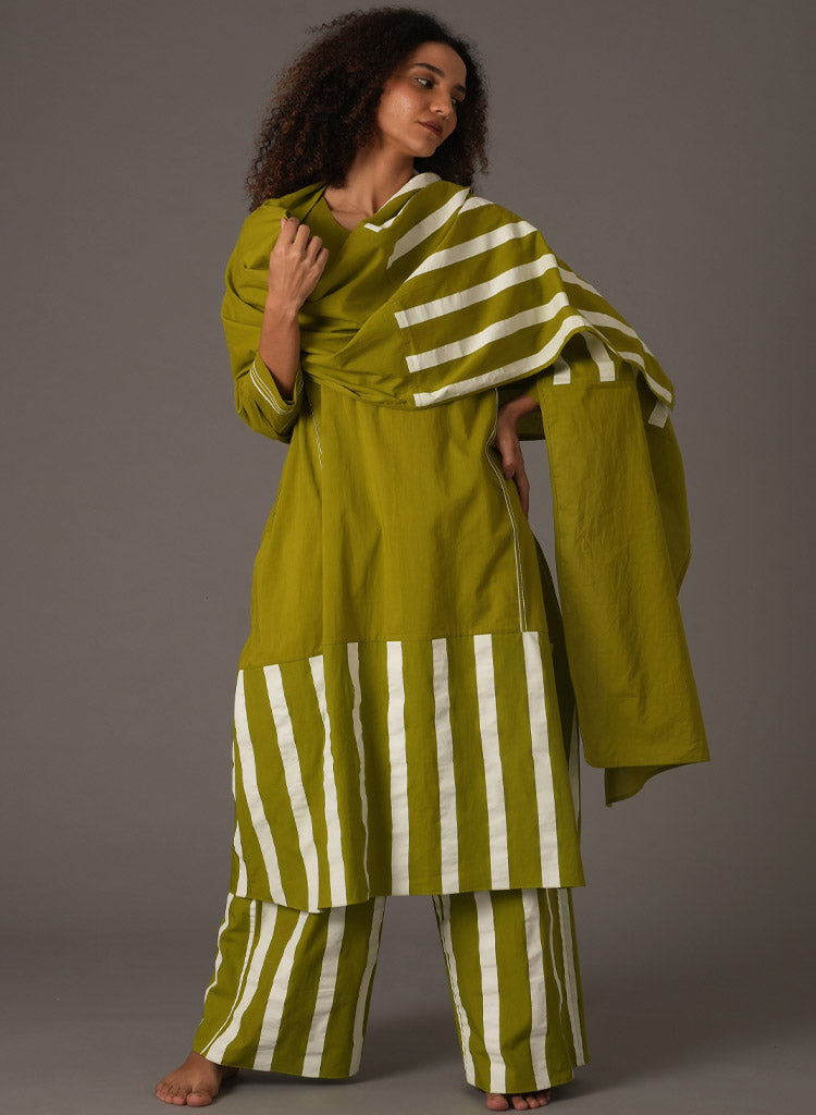 Stripe Dress Scarf Set