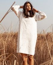 Stripe Textured Dress