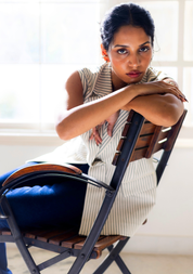 Striped Denim Waistcoat