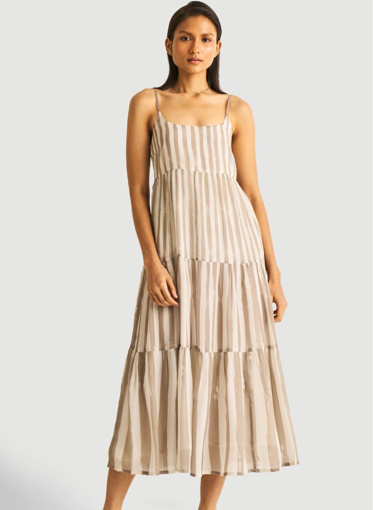 Strappy Tiered Dress