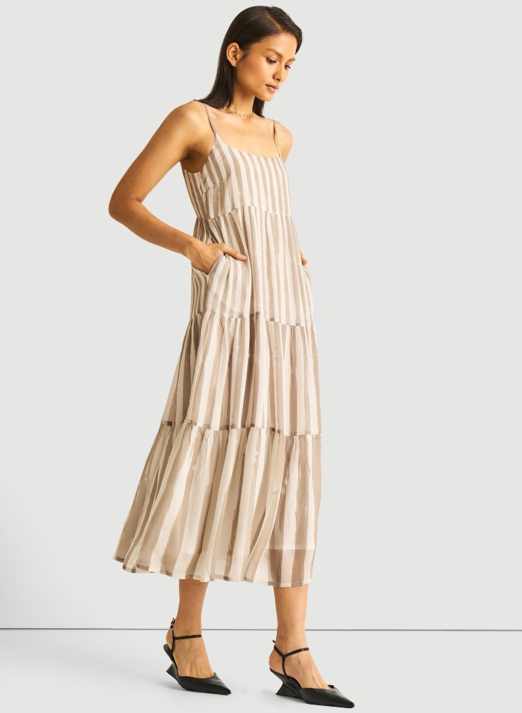 Strappy Tiered Dress
