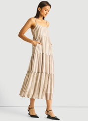 Strappy Tiered Dress