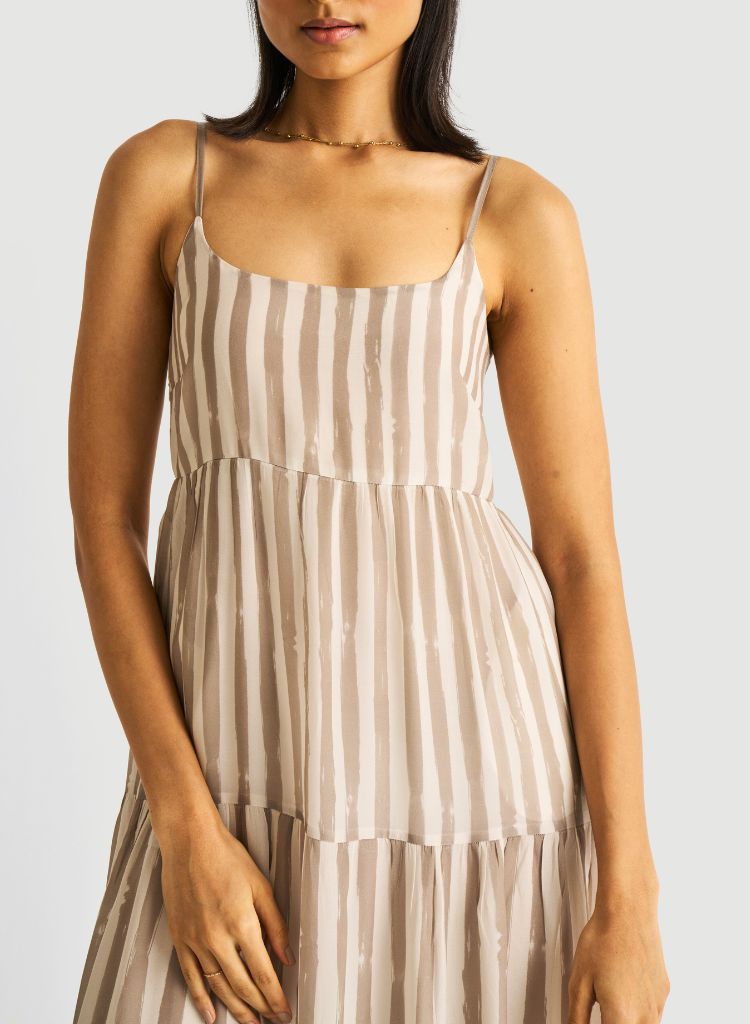 Strappy Tiered Dress