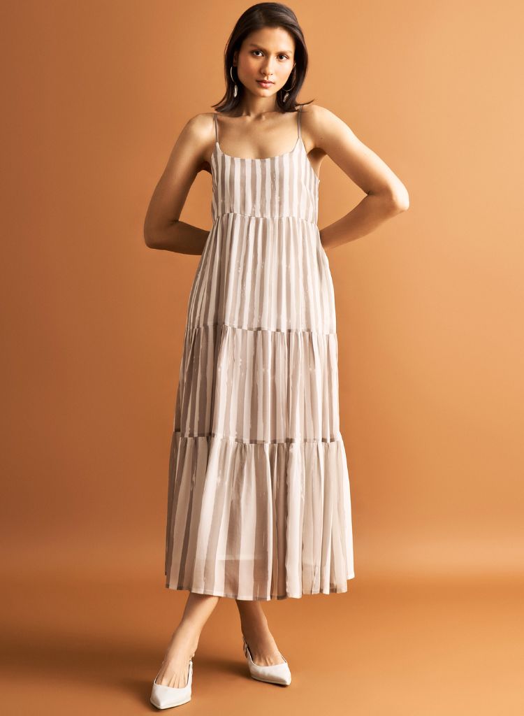 Strappy Tiered Dress