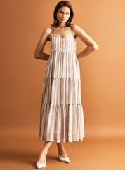 Strappy Tiered Dress