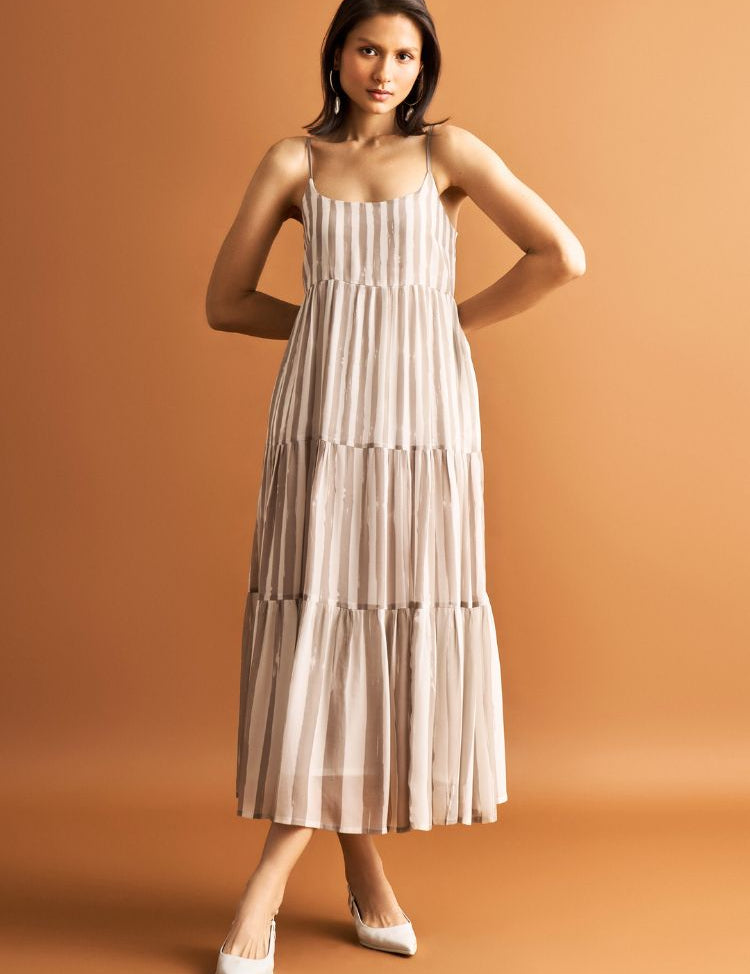Strappy Tiered Dress